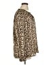 Chaus 100% Polyester Animal Print Brown Long Sleeve Blouse Size XL - photo 4