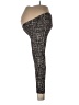 Motherhood Animal Print Black Leggings Size Lg Maternity - photo 5