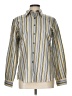 Foxcroft Stripes Yellow Long Sleeve Button-Down Shirt Size 10 - photo 1
