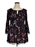 Spense Print Black Casual Dress Size 0X - photo 1