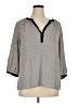 Violet & Claire 100% Polyester Polka Dots Ivory 3/4 Sleeve Blouse Size XL - photo 1