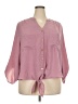 Adrienne Vittadini 100% Polyester Pink 3/4 Sleeve Blouse Size 2X - photo 1