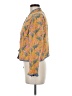 By Anthropologie 100% Cotton Paisley Yellow Jacket Size M - photo 5