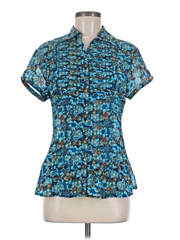 NY Collection Short Sleeve Blouse (view 1)