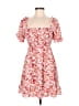 Eilly Bazar 100% Polyester Floral Red Casual Dress Size M - photo 1