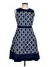 Lands' End Argyle Blue Cocktail Dress Size 10 (petite) - photo 1