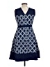 Lands' End Argyle Blue Cocktail Dress Size 10 (petite) - photo 2