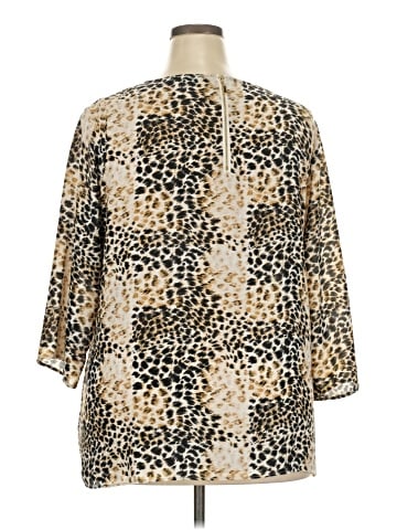 Rose + Olive 3/4 Sleeve Blouse (view 2)