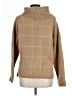 Lumiere Plaid Tan Turtleneck Sweater Size L - photo 2
