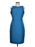 Ann Taylor Solid Blue Cocktail Dress Size 10 (petite) - photo 1