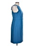 Ann Taylor Solid Blue Cocktail Dress Size 10 (petite) - photo 4