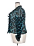 Carlisle Animal Print Teal 3/4 Sleeve Blouse Size 18 - photo 5