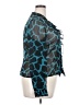 Carlisle Animal Print Teal 3/4 Sleeve Blouse Size 18 - photo 4