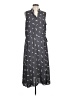 Anne Klein 100% Polyester Graphic Gray Casual Dress Size L - photo 1