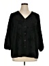 Cato 100% Polyester Black 3/4 Sleeve Blouse Size XL - photo 1
