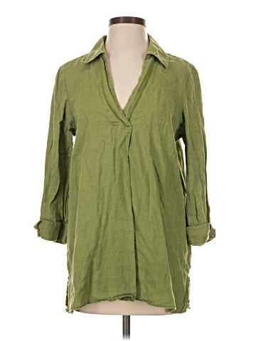 Ellen Tracy 3/4 Sleeve Button-Down Shirt (view 1)