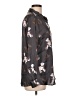 Banana Republic 100% Polyester Floral Gray Long Sleeve Blouse Size Lg Petite - photo 4