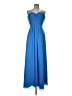 Bill Levkoff 100% Polyester Blue Cocktail Dress Size 6 - photo 1