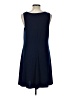 Kaari Blue Solid Blue Casual Dress Size L - photo 2