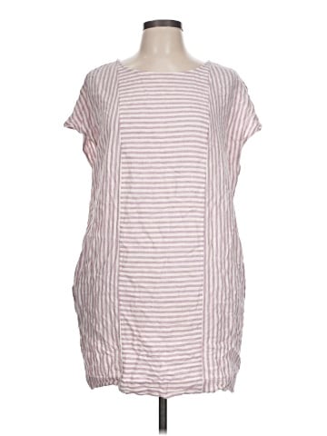 Madewell Stripe-Play Button-Back Dress (view 1)