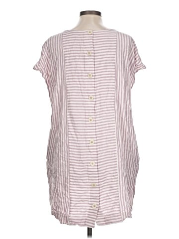 Madewell Stripe-Play Button-Back Dress (view 2)