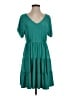 Umgee Solid Teal Casual Dress Size S - photo 1