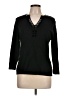 Charter Club Black 3/4 Sleeve Top Size L - photo 1