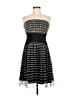 Max and Cleo 100% Polyester Stripes Black Cocktail Dress Size 6 - photo 1
