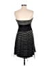 Max and Cleo 100% Polyester Stripes Black Cocktail Dress Size 6 - photo 2