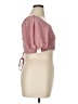 Curves 100% Polyester Pink Short Sleeve Top Size 14 - photo 4