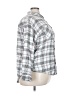 Maurices Plaid Gray 3/4 Sleeve Button-Down Shirt Size 2X - photo 4