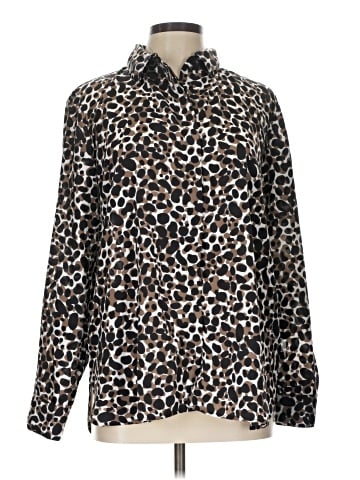 Ellen Tracy Long Sleeve Blouse (view 1)