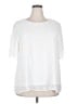chic soul (chicsoul.com) White Short Sleeve Blouse Size 2X - photo 1