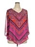 Sara Michelle 100% Polyester Pink Poncho Size 2X - photo 1
