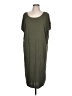 Double Zero Solid Green Casual Dress Size L - photo 1