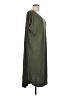 Double Zero Solid Green Casual Dress Size L - photo 4