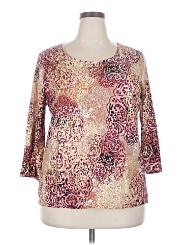 Zenergy by Chico's 3/4 Sleeve T-Shirt (view 1)