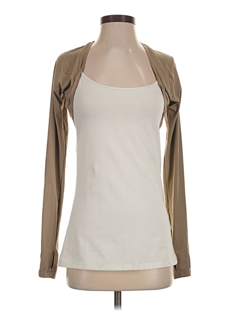 Pre-owned Fp Movement Tank Top Tan Halter Neckline Tops