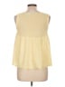 Francesca's 100% Polyester Yellow Sleeveless Top Size L - photo 2