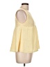 Francesca's 100% Polyester Yellow Sleeveless Top Size L - photo 4