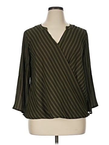 a.n.a. A New Approach 3/4 Sleeve Blouse (view 1)