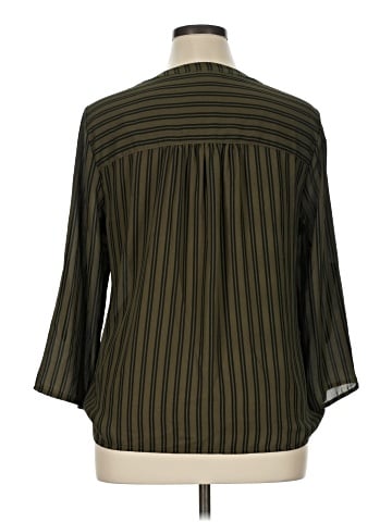 a.n.a. A New Approach 3/4 Sleeve Blouse (view 2)
