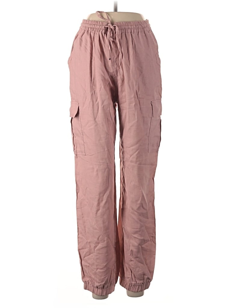 Pre-owned Love Tree Linen Pants In Pink
