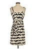 5/48 Chevron-herringbone Ivory Cocktail Dress Size S - photo 2