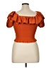 Habitual Orange Short Sleeve Top Size 14 - photo 2