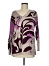 Chico's Paisley Purple Pullover Sweater Size M - photo 1