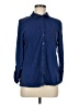 Apropos 100% Cotton Blue Long Sleeve Button-Down Shirt Size M - photo 1