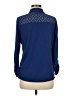 Apropos 100% Cotton Blue Long Sleeve Button-Down Shirt Size M - photo 2