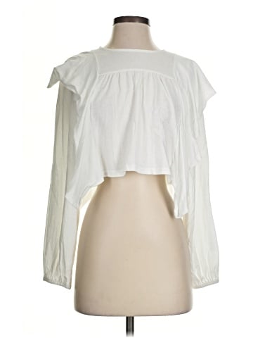 Topshop Long Sleeve Blouse (view 1)