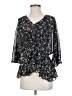 Hayden 100% Polyester Black 3/4 Sleeve Blouse Size S - photo 1